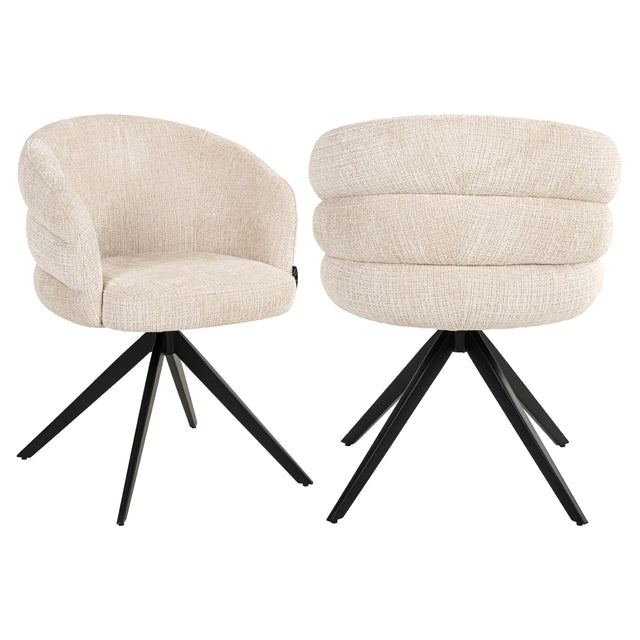 Spisestol Serenity niagara beige svingbar brannhemmende Richmond Interiors Spisestol