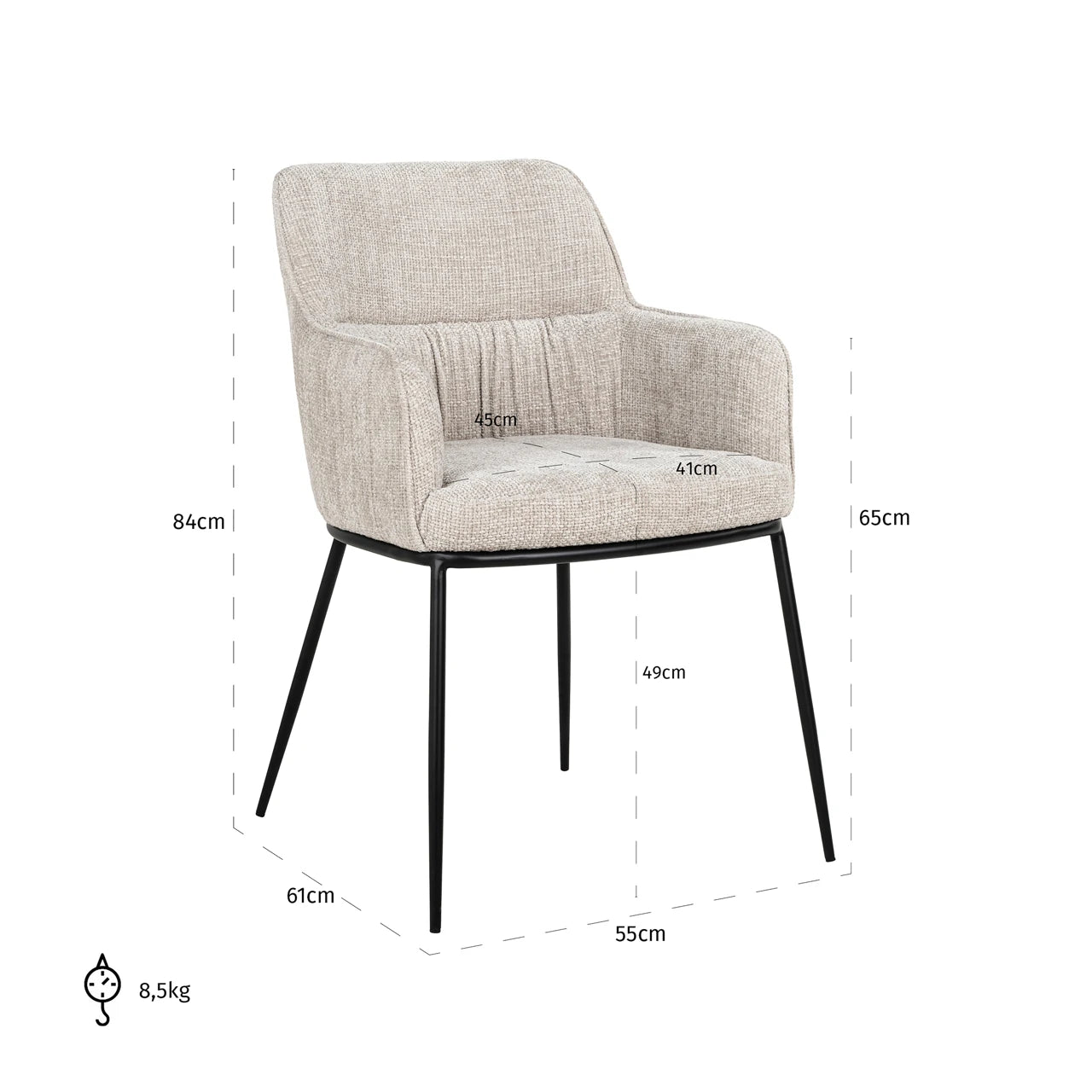 Spisestol Bella natural renegade Richmond Interiors Spisestol