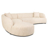 Sofa Pandora beige angora lounge left Richmond Interiors Sofa