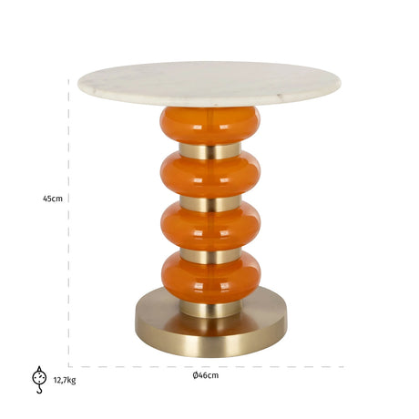 End table Boann oransje Richmond Interiors Sidebord