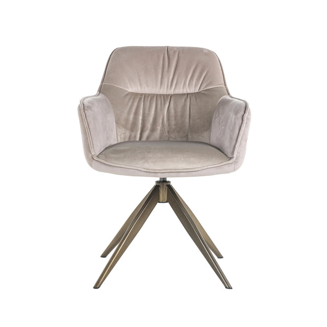 Spisestol Aline khaki fløyel svingbar flammehemmende Richmond Interiors Spisestol