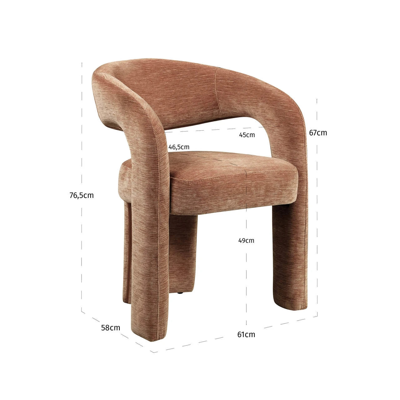 Spisestol Soho Be straight mocha mousse Richmond Interiors Spisestol