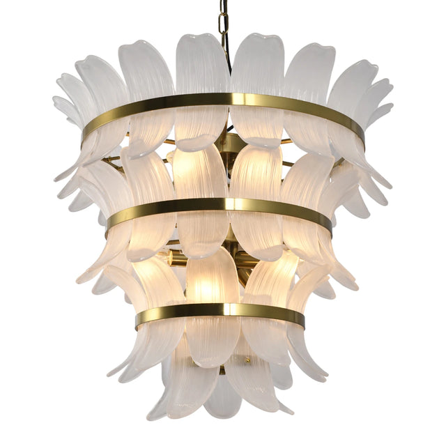 Lysekrone Ameline antikk messing Richmond Interiors Taklampe