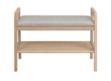Inverness benk 75 whitewash eik/beige stoff Rowico Benk