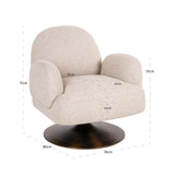Lounge chair Kagney biscotti svingbar Richmond Interiors Lenestol