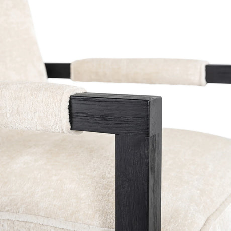 Spisestol Beck hvit chenille Richmond Interiors Spisestol