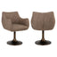 Spisestol Aldo brun tweed med sving Richmond Interiors Spisestol