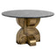 Spisebord Maddox svart/gull 130Ø Richmond Interiors Spisebord