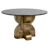 Spisebord Maddox svart/gull 130Ø Richmond Interiors Spisebord
