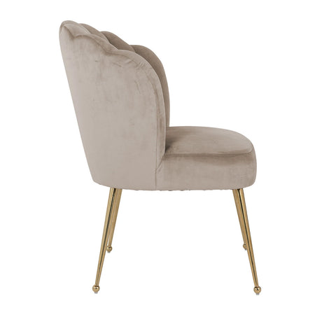 Spisestol Pippa khaki fløyel Richmond Interiors Spisestol