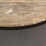 Salongbord Russo askebrun 90Ø Richmond Interiors Sofabord