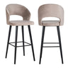 Barkrakk Savoy khaki fløyel Richmond Interiors Barstol