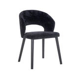 Spisestol Savoy svart chenille Richmond Interiors Spisestol