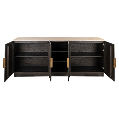 Sideboard Claremont brun 4-dører 2-hyller Richmond Interiors Skjenk