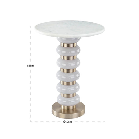 Endebord Villeray hvitt Richmond Interiors Sidebord