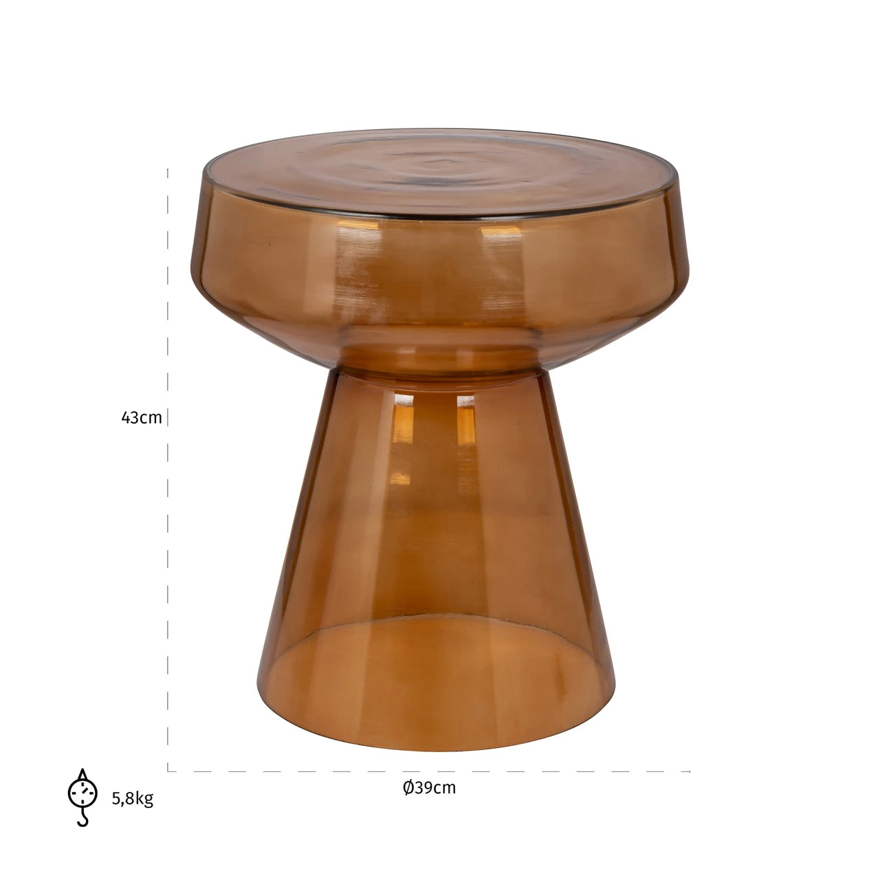 Endebord Bowen brun Richmond Interiors Sidebord