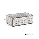 Oppbevaringsboks Feliz svart/hvit stor Richmond Interiors Oppbevaring
