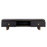 TV-benk Hunter svart rustikk Richmond Interiors TV-benk