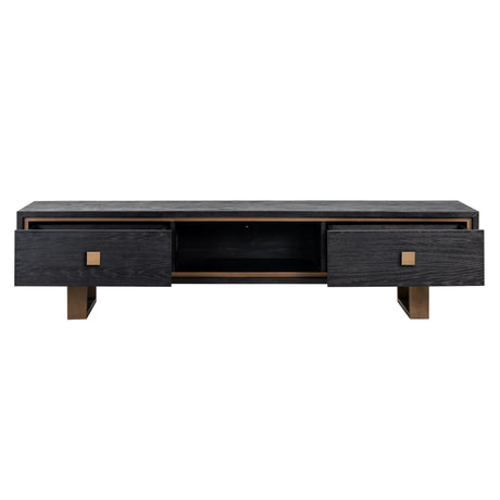 TV-benk Hunter svart rustikk Richmond Interiors TV-benk
