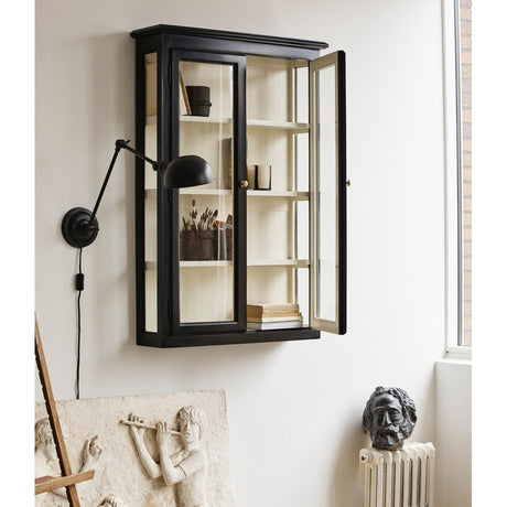 CLASSIC treveggskap - 120x82 - svart/hvitt Nordal WALL/ DISP