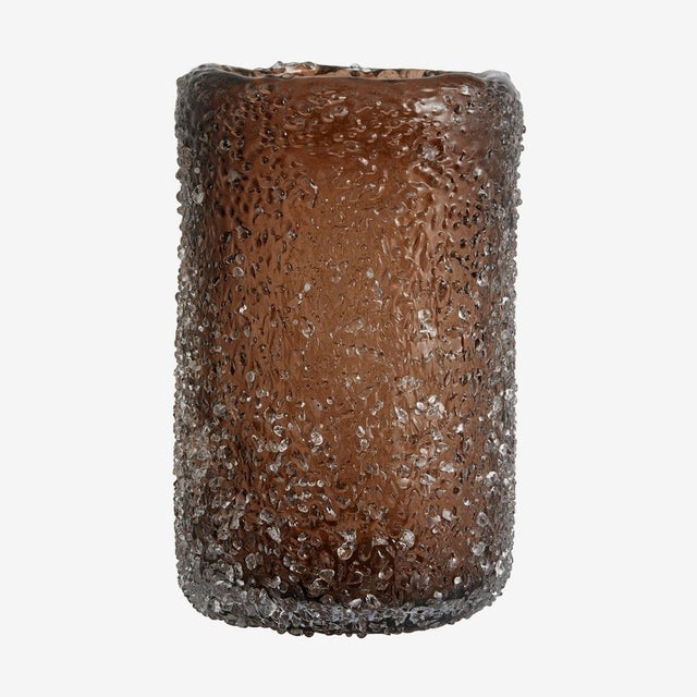 CLYDE glassvas - h25 cm - brun Nordal VASEBOWL