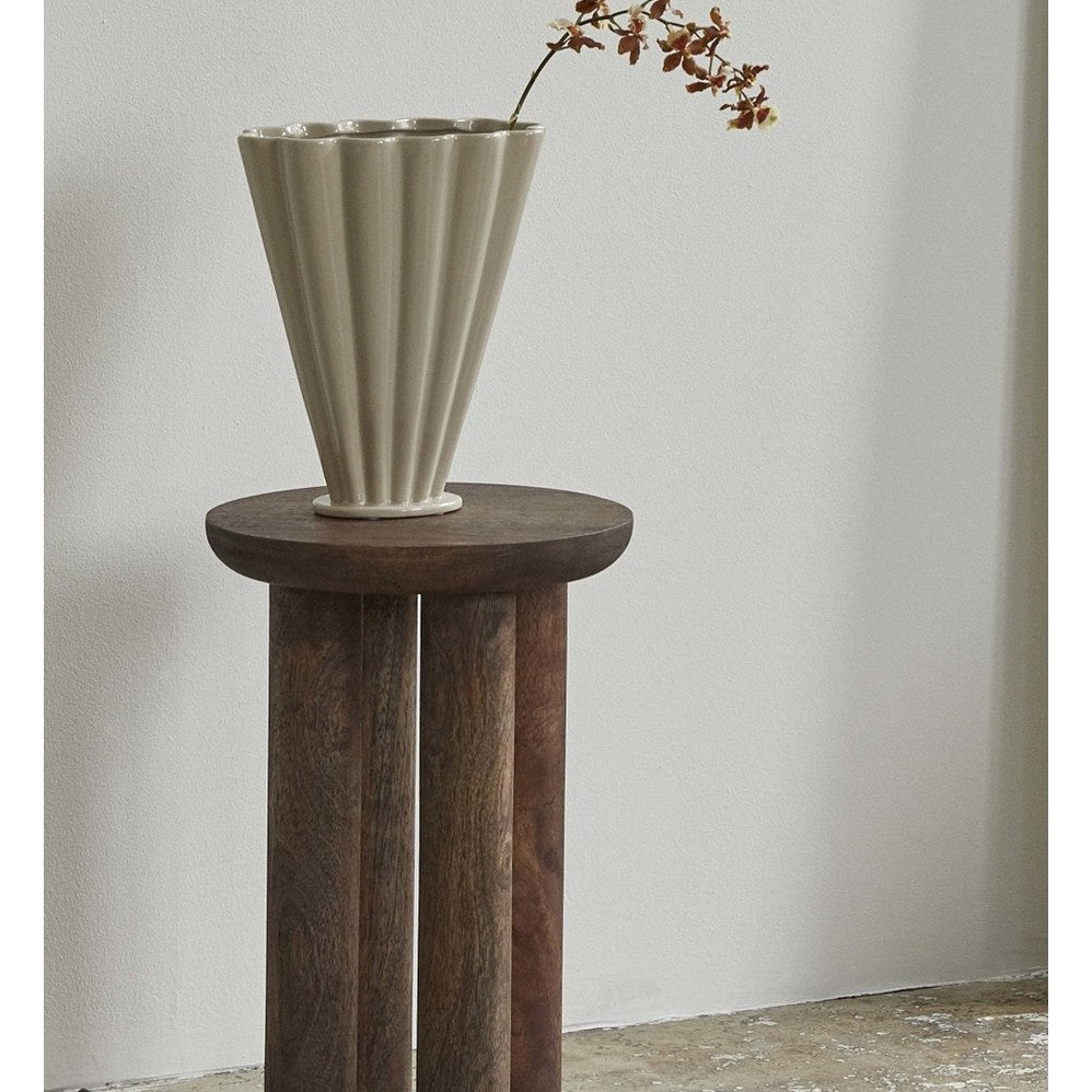 COLLA keramisk vase - h28,5 cm - sand Nordal INDOOR POT