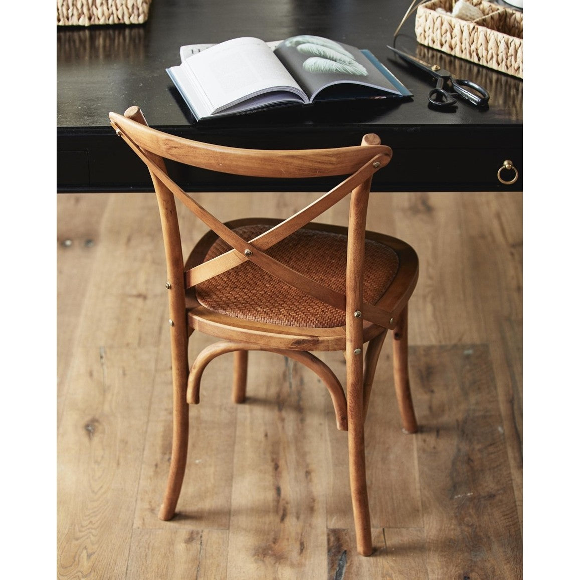 CROSS spisebordstol med kryss - natur Nordal CHAIRS+ARM