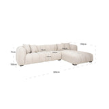 Sofa Novaro naturlig fancy lounge høyre Richmond Interiors Sofa