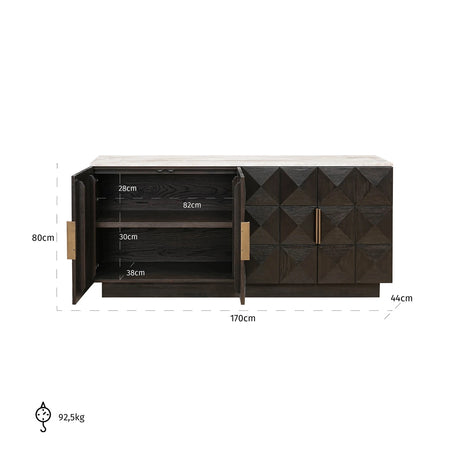Skjenk Claremont brun Richmond Interiors Skjenk
