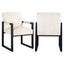 Spisestol Beck hvit chenille Richmond Interiors Spisestol
