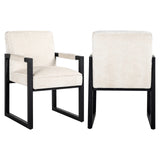 Spisestol Beck hvit chenille Richmond Interiors Spisestol