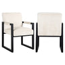 Spisestol Beck hvit chenille Richmond Interiors Spisestol