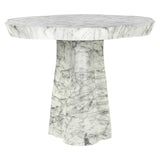 Utendørs spisebord Rockyard hvit marmorlook 140Ø Richmond Interiors Spisebord