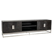TV-benk Blackbone Silver svart rustikk 220 Richmond Interiors TV-benk