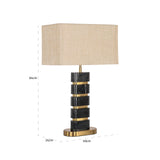 Bordlampe Levina svart/gull Richmond Interiors Bordlampe