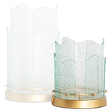 Hurricane light Danila gold small Richmond Interiors Lanterne og lysglass