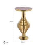 Endebord Empire børstet gull Richmond Interiors Sidebord