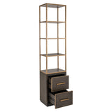 Utstillingsskap Carter brun lite 2 skuffer Richmond Interiors Vitrineskap