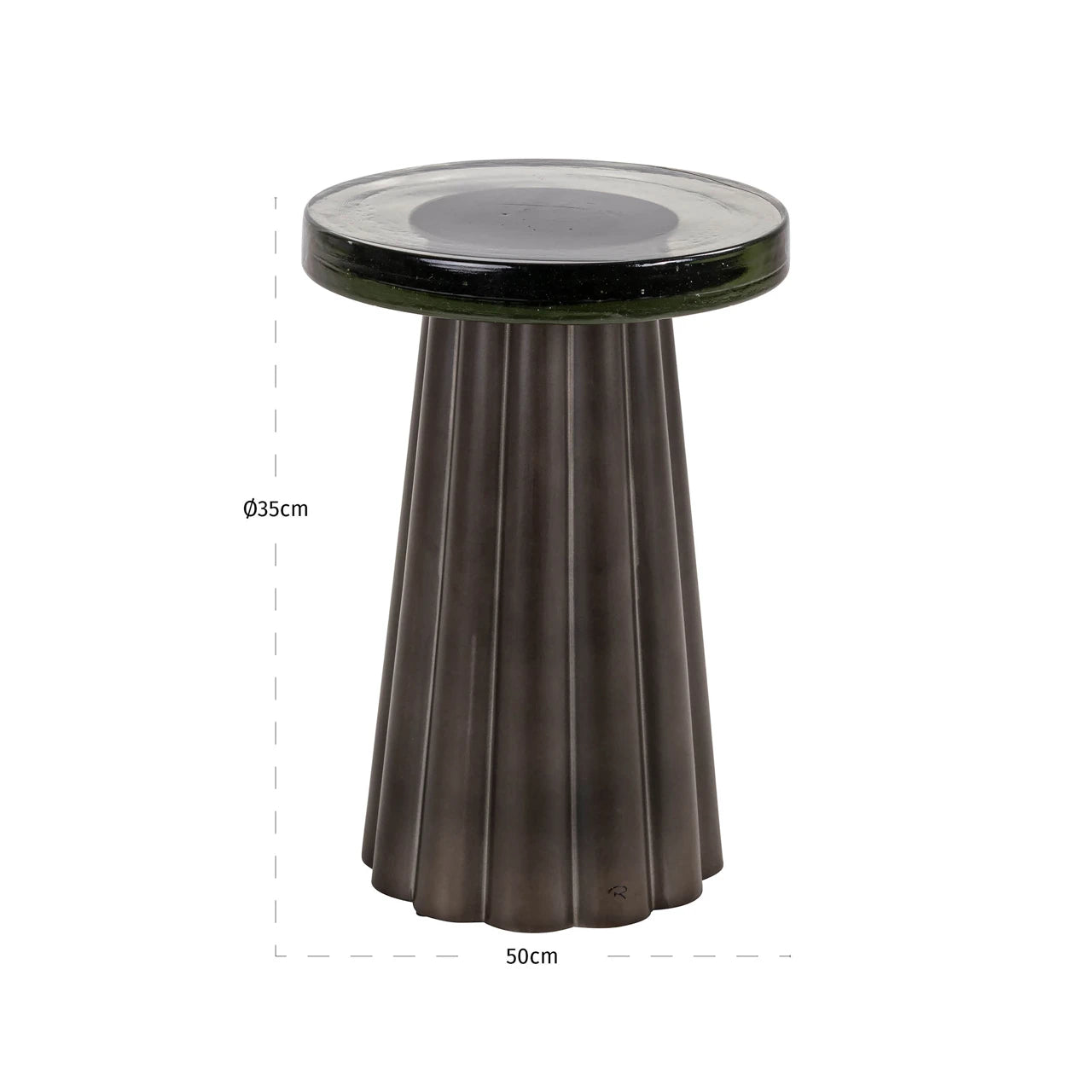 Endebord Barwick messing antikk Richmond Interiors Sidebord