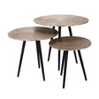 Salongbord Vittorio champagne gull sett med 3 Richmond Interiors Sofabord