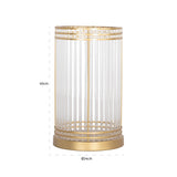 Orkanlampe Dyara gull stor Richmond Interiors Lanterne og lysglass