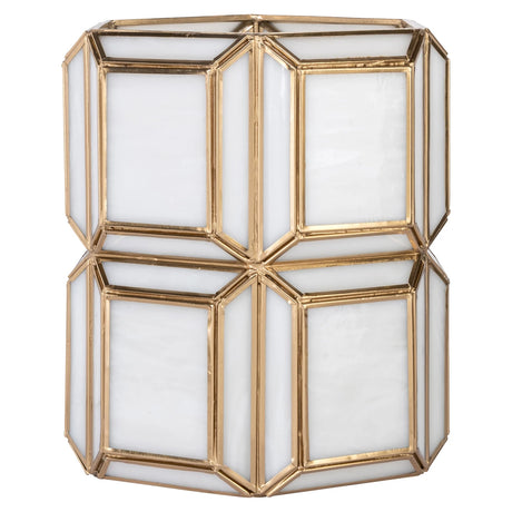 Hurricane light Ariana messing antikk liten Richmond Interiors Lanterne og lysglass