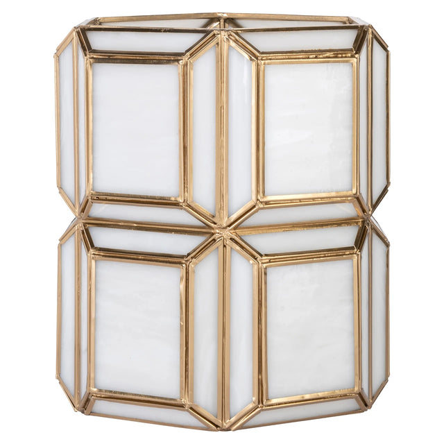 Hurricane light Ariana messing antikk liten Richmond Interiors Lanterne og lysglass