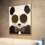 Veggkunst Panda svart/gull Richmond Interiors Bilde