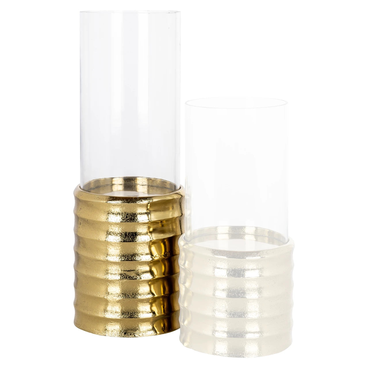 Hurricane-lampe Bodil gull stor Richmond Interiors Lanterne og lysglass