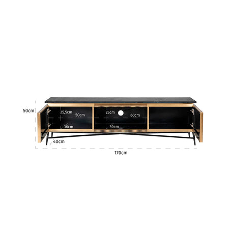 TV-benk Ironville gull Richmond Interiors TV-benk