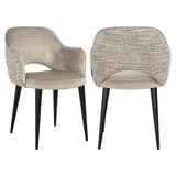 Spisestol Giovanna trendy natur / khaki fløyel flammehemmende Richmond Interiors Spisestol