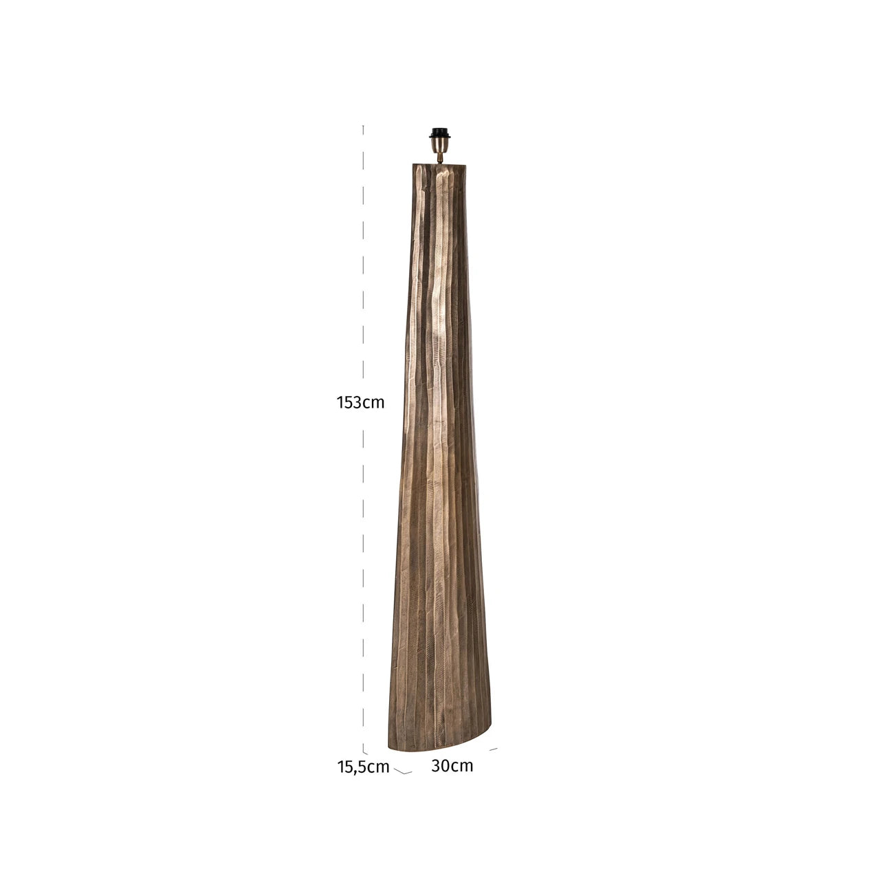 gulvlampe Velune messing antikk Richmond Interiors Gulvlampe