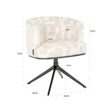 Spisestol Cheyenne beige graffic svingbar Richmond Interiors Spisestol