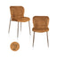 Spise stol Odarby cognac fusion Sett med 2 Richmond Interiors Spisestol